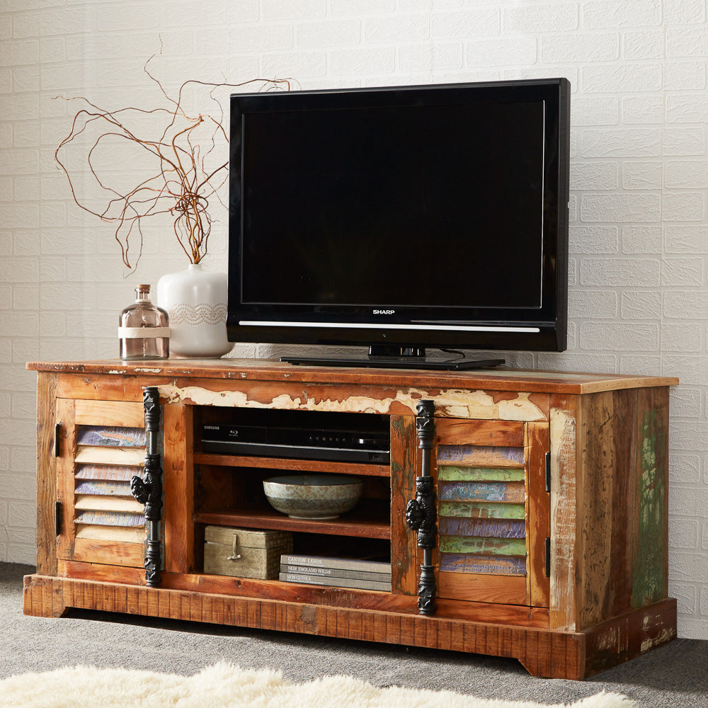 Reclaimed Style Tv Cabinet 2 Door