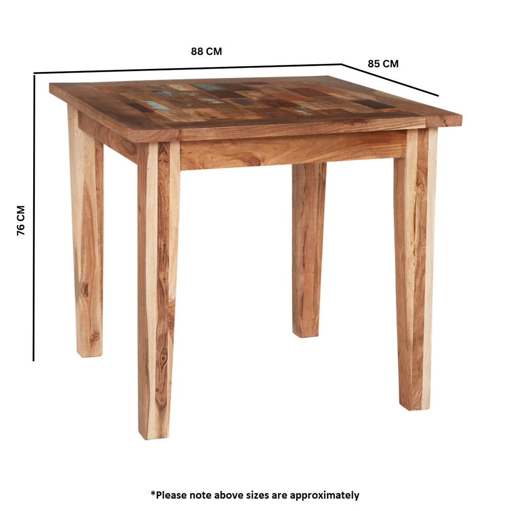 Reclaimed Style Dining Table With 4 Seater Chair