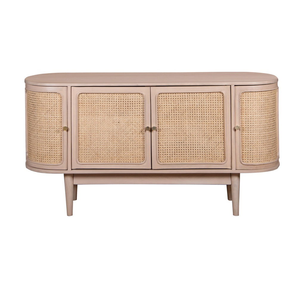 Franch Collection Cane 4 Doors Sideboard