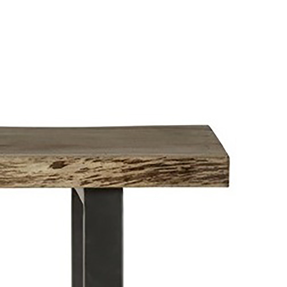 Live Edge Live Style Dining Table With 6 Seater Chair