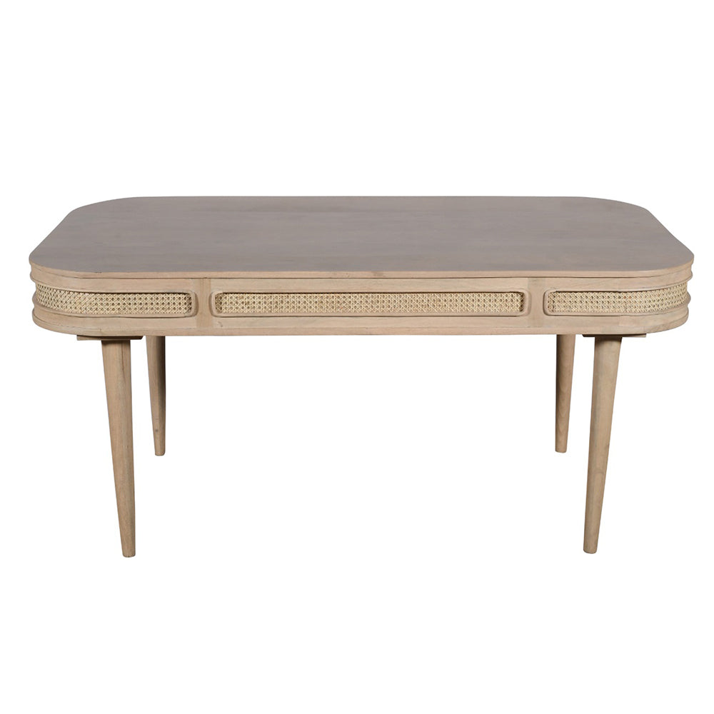 Franch Collection Cane Dining Table With 6 Seater Chair