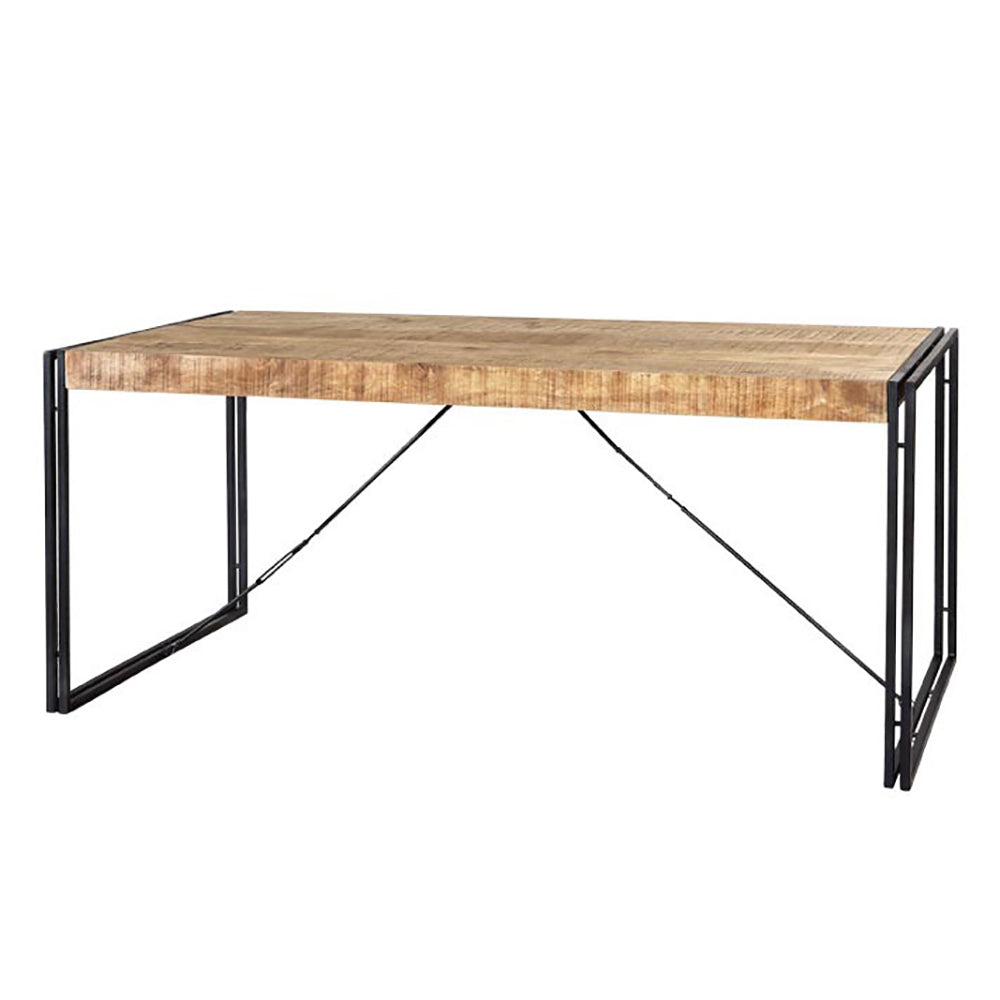 Industrial Range Dining Table - Medium With 6 Seater Chair
