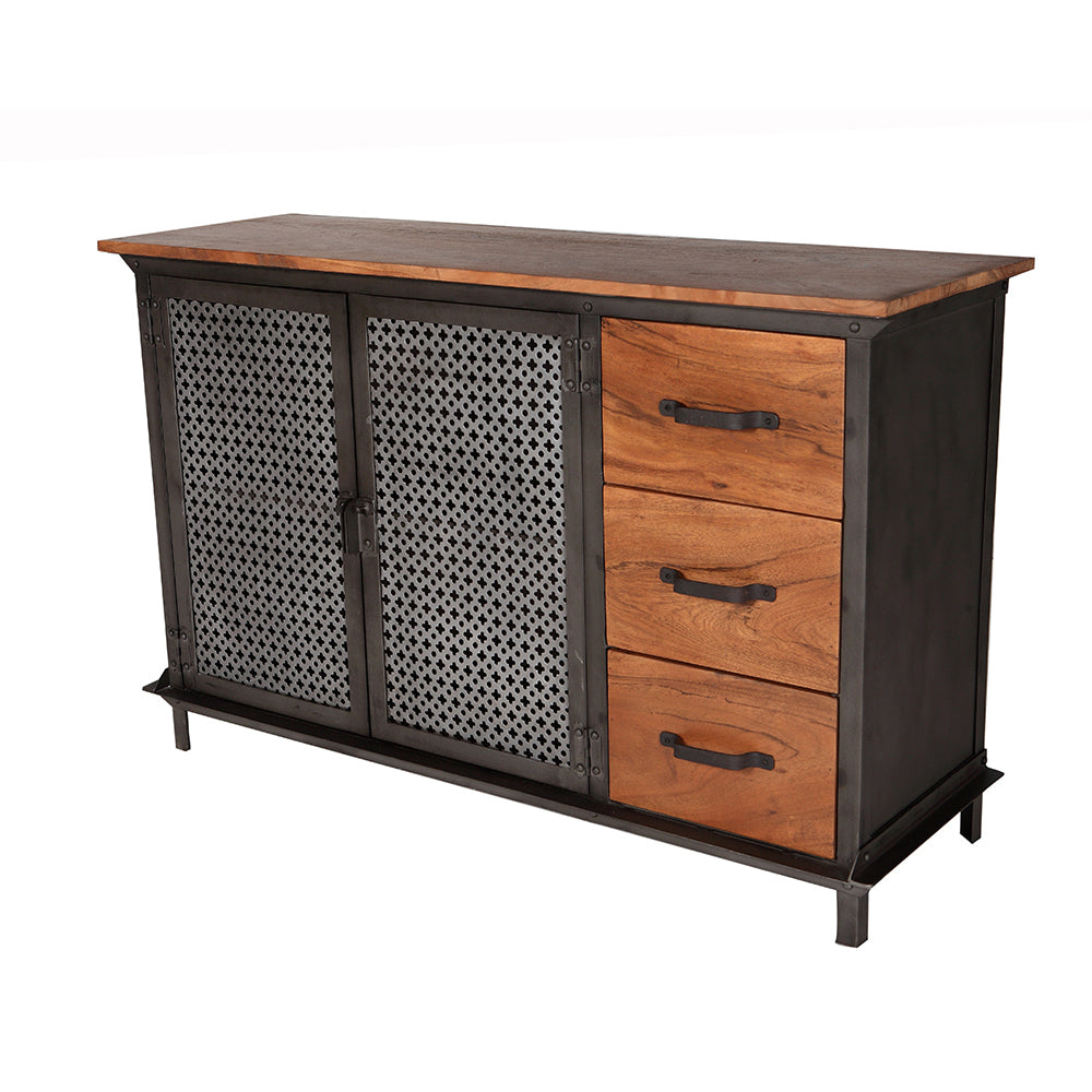 Urban Industrial 3 Drawer & 2 Door Sideboard