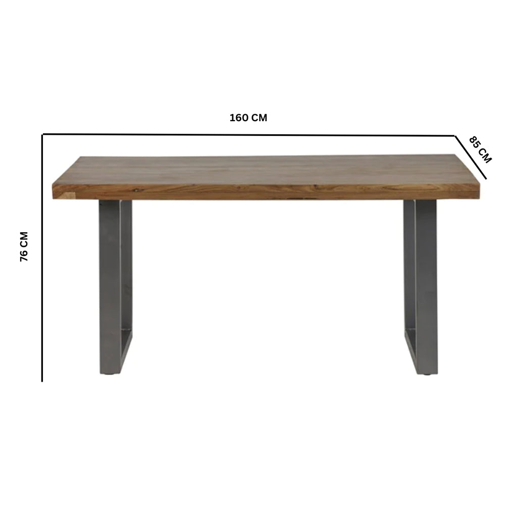 Industrial Range Dining Table With 6 Seater Chair