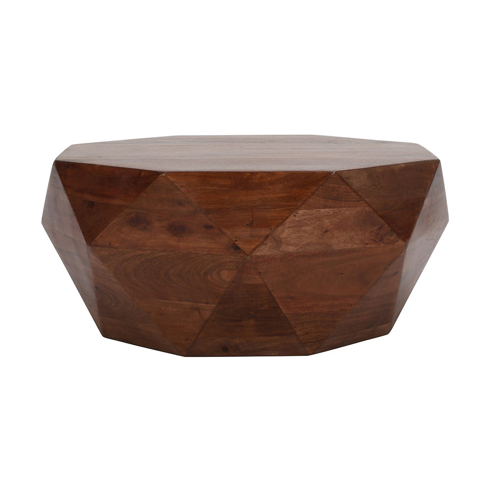 Diamond Shape Coffee Table Dark Brown