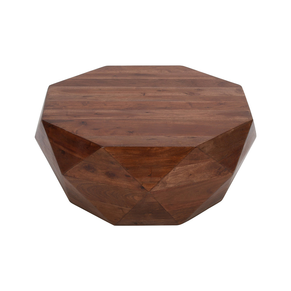 Diamond Shape Coffee Table Dark Brown