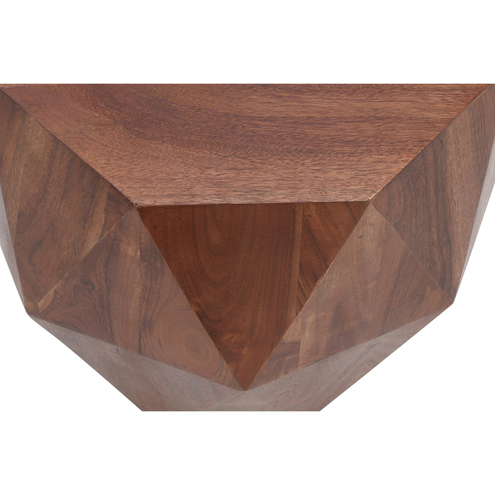 Diamond Shape Coffee Table Dark Brown
