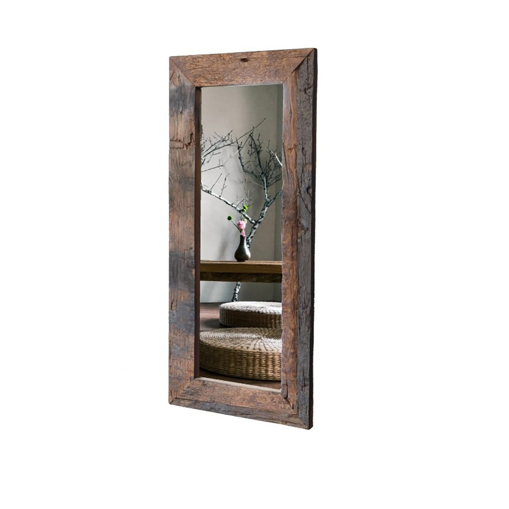 Driftwood With Reclaimed Wood Wall Mirror Frame Large
