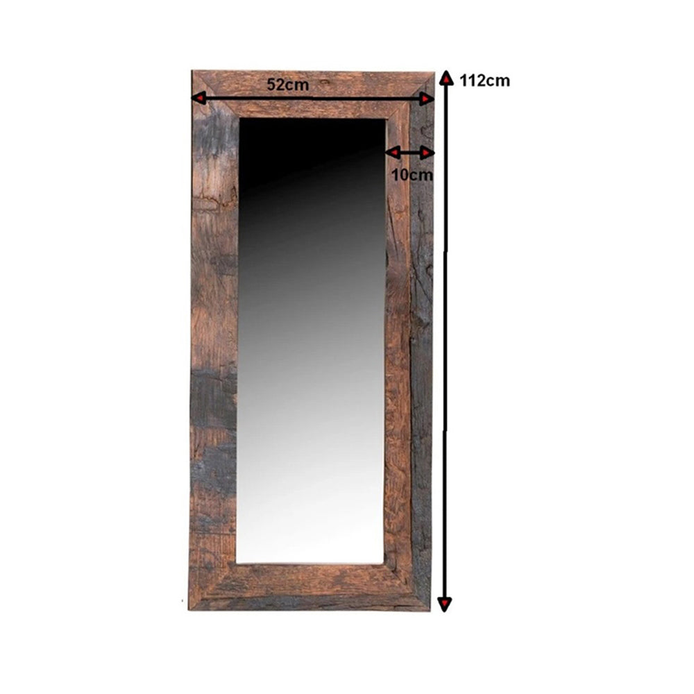 Driftwood With Reclaimed Wood Wall Mirror Frame Small