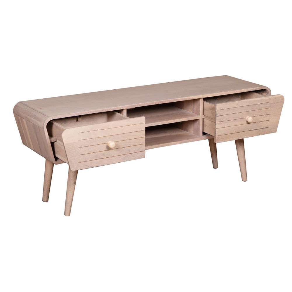 Stylish Gray 4 Drawer TV Board