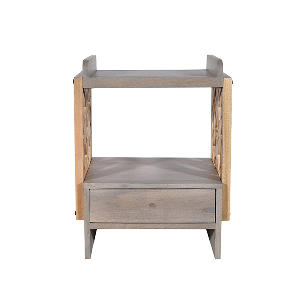 Classic Wood1 Drawer Bedside Table (KD)