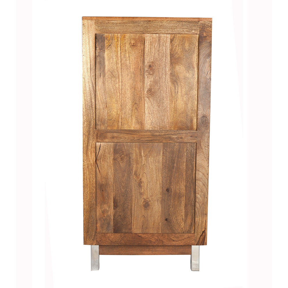 Waves 5 Drawer Chest With Iron Leg