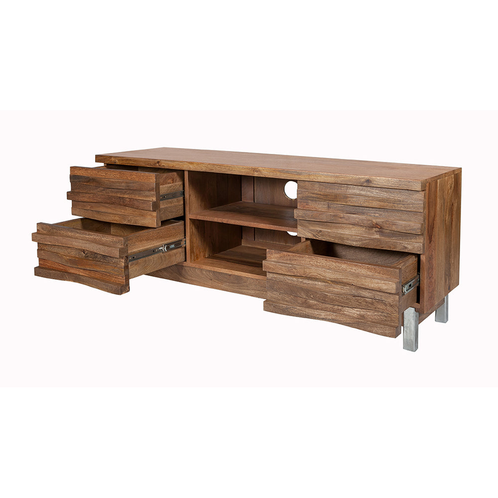 Waves 4 Drawer TVC With Iron Leg