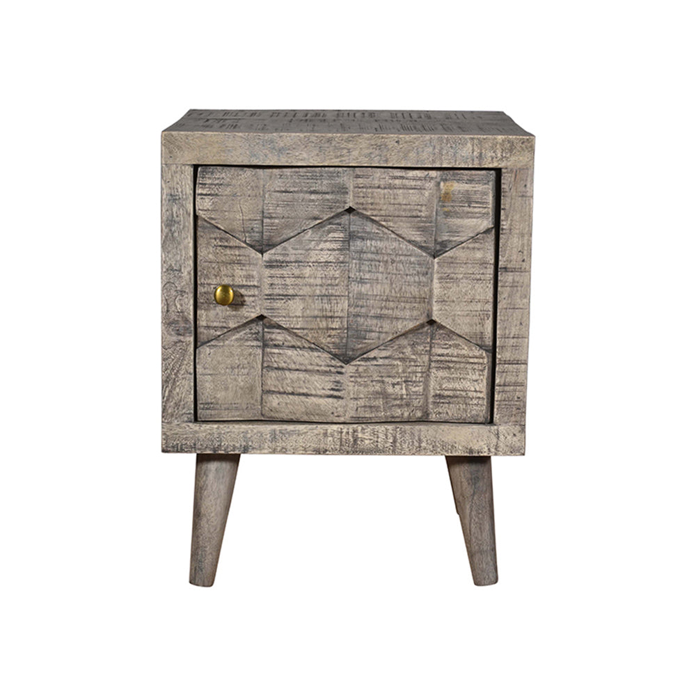 Planet Green 1 Door Bedside Table