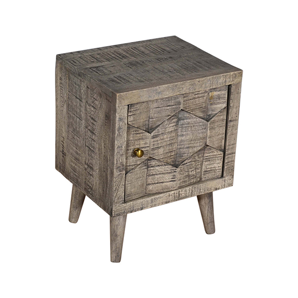 Planet Green 1 Door Bedside Table