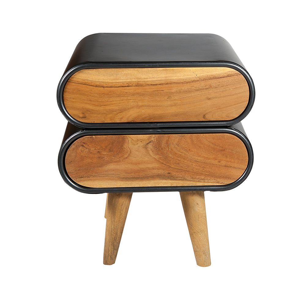 Mid-Century Modern Indo Bedside Table