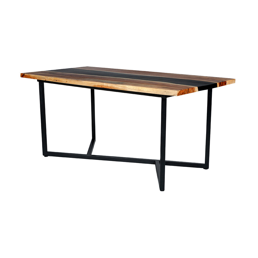 Epoxy Jodhpur Coffee Table With Black Leg