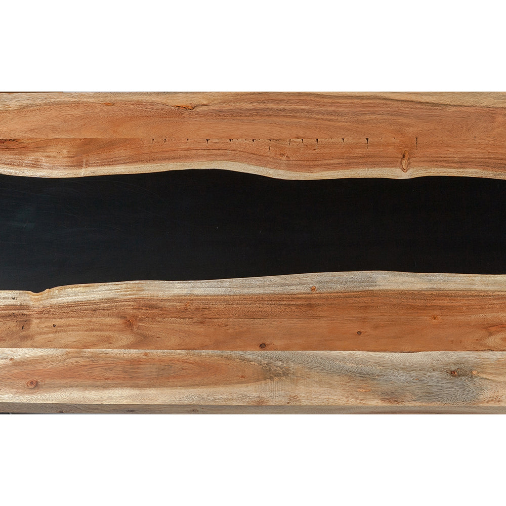 Epoxy Jodhpur Coffee Table With Black Leg
