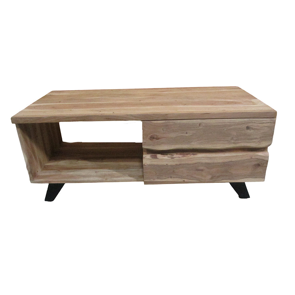 Live Edge 2 Drawer Coffee Table
