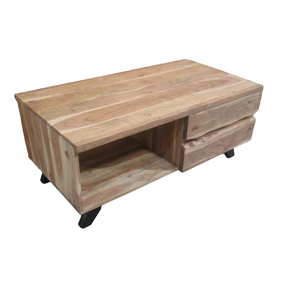 Live Edge 2 Drawer Coffee Table