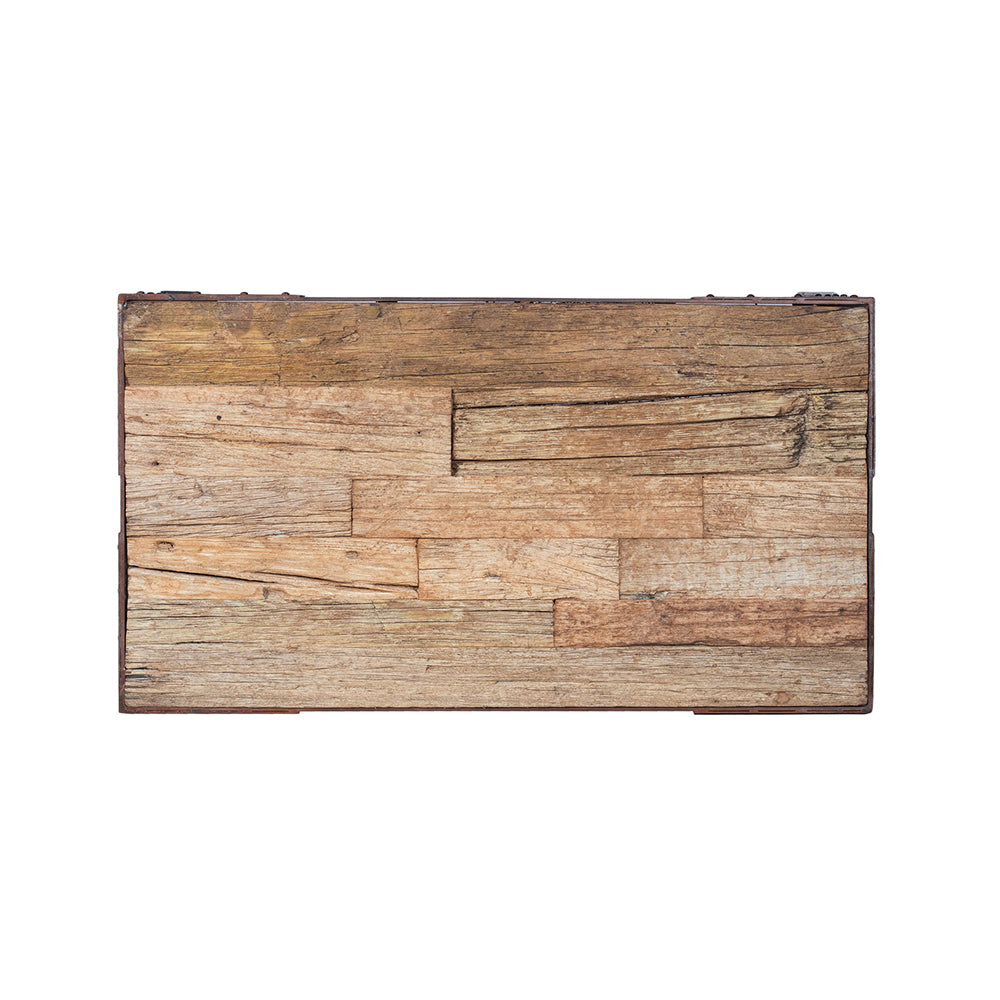 Reclaimed Wood Furniture Rectangle Hardwood Metal Coffee Table