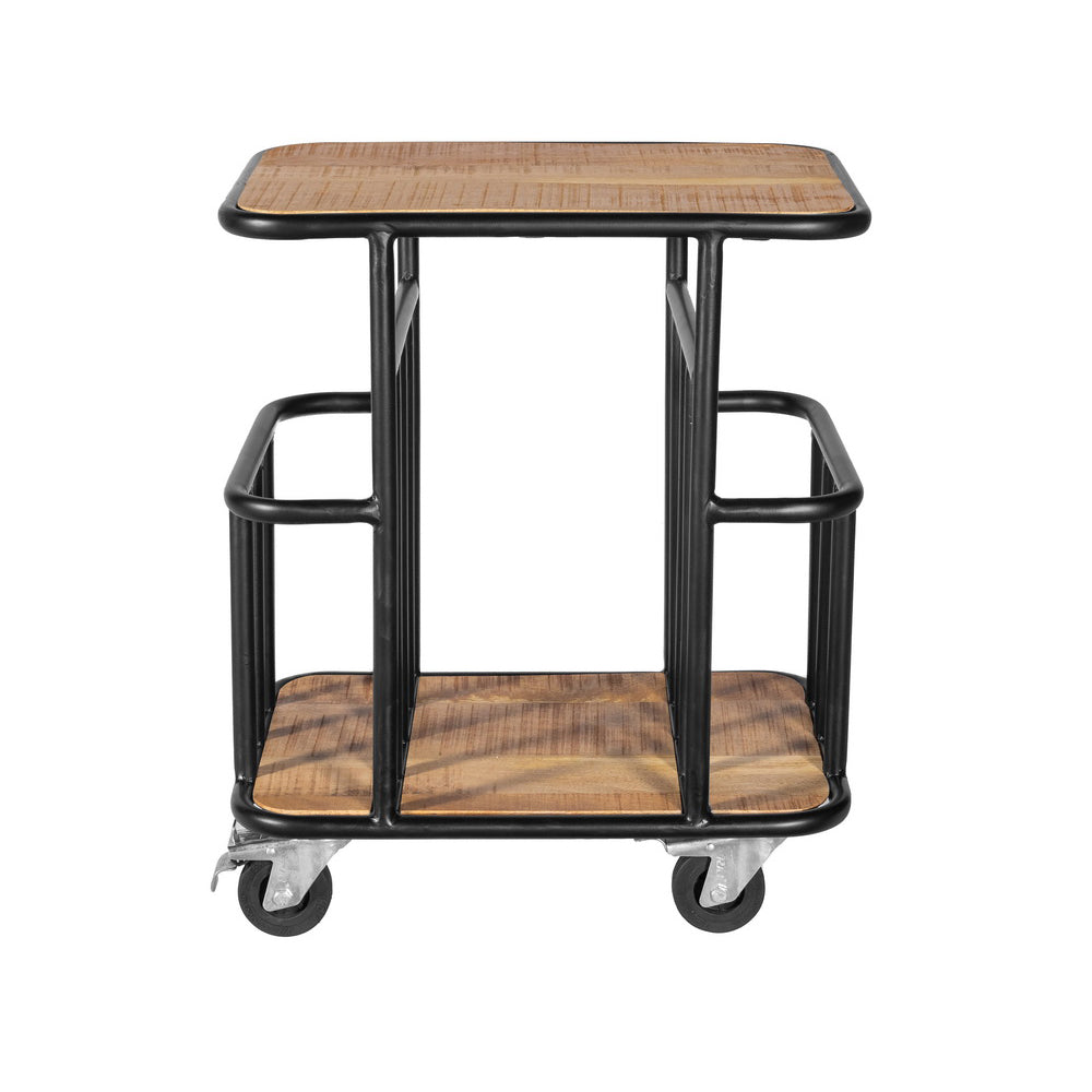Indian Hub Serving Trolley Industrial Design Wood