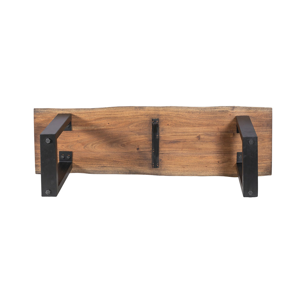 Live Edge Dining Table With 4 Seater Chair & 1 Bench