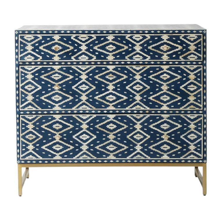 Antique Mosaic Blue Sideboard