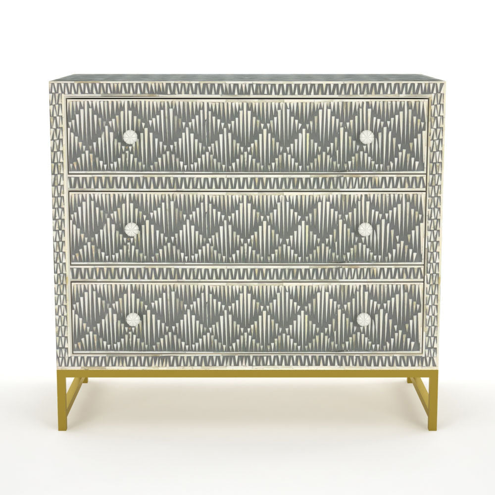 Antique Mosaic Grey Sideboard