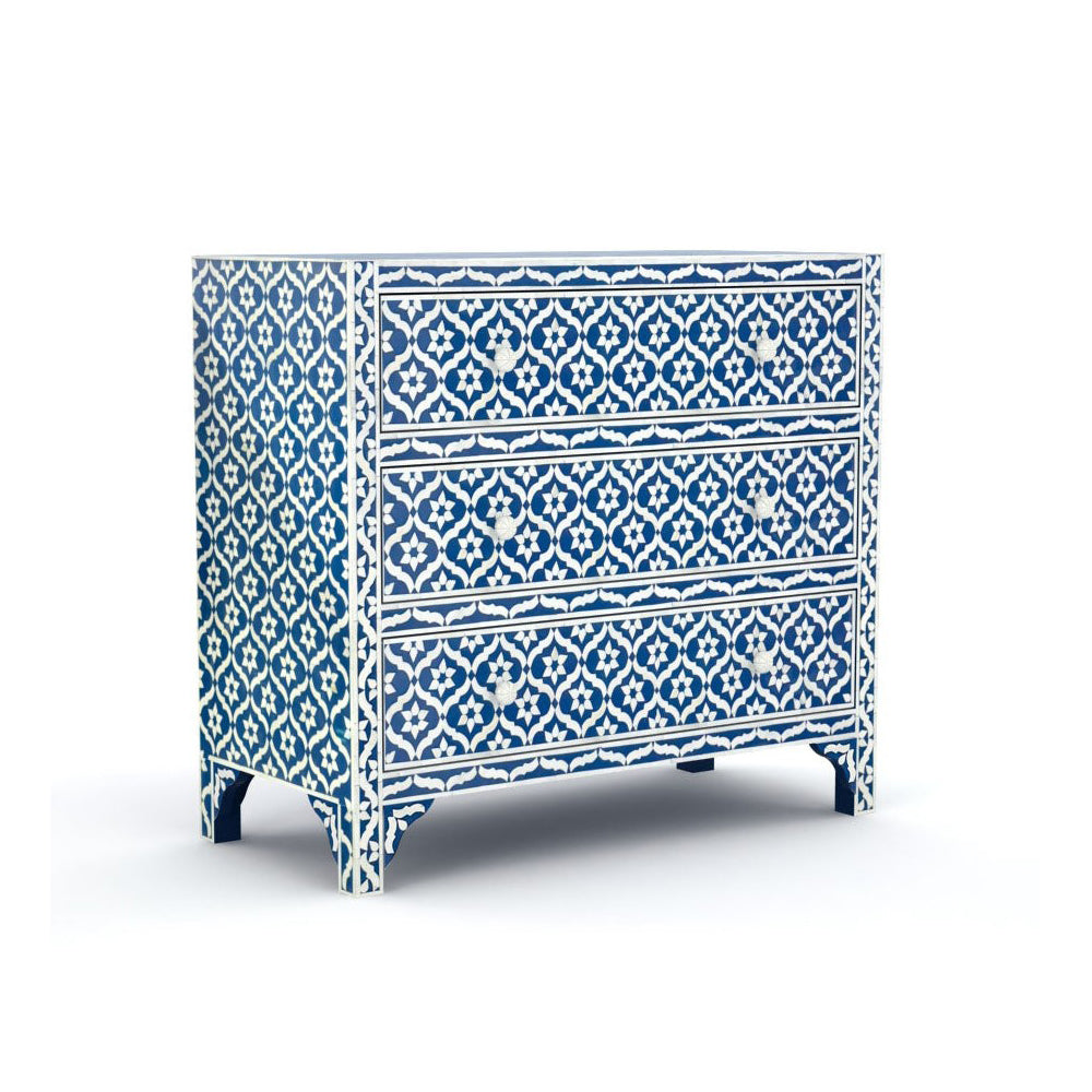 Antique Mosaic Navy Blue Sideboard