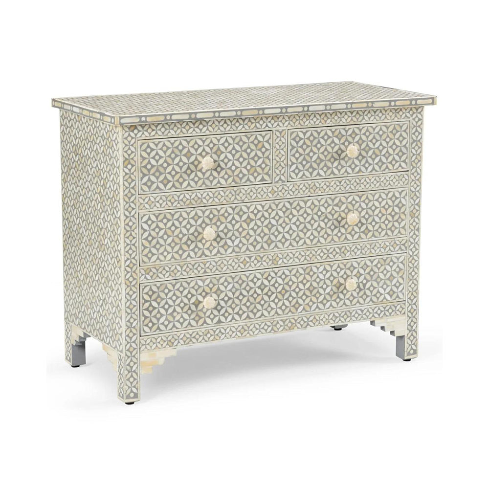 Art Deco Inlay Grey Sideboard