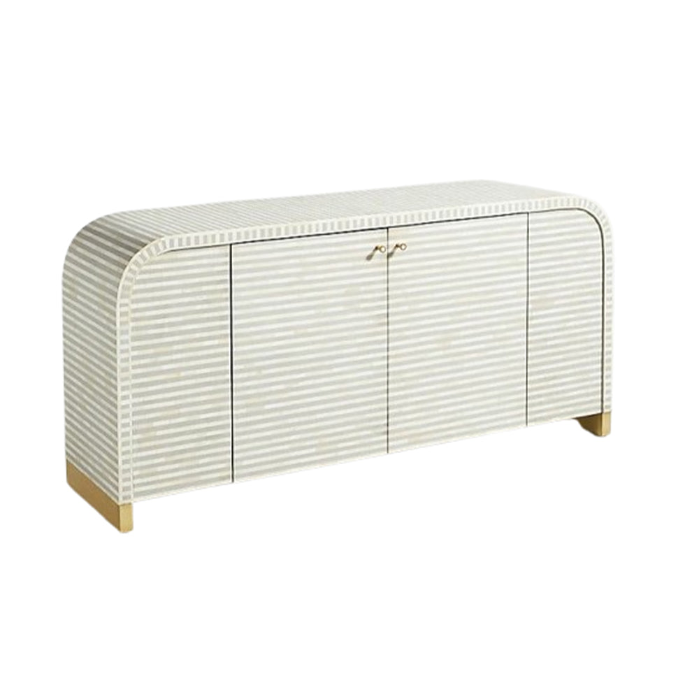 Elegant Vine Light Grey Sideboard