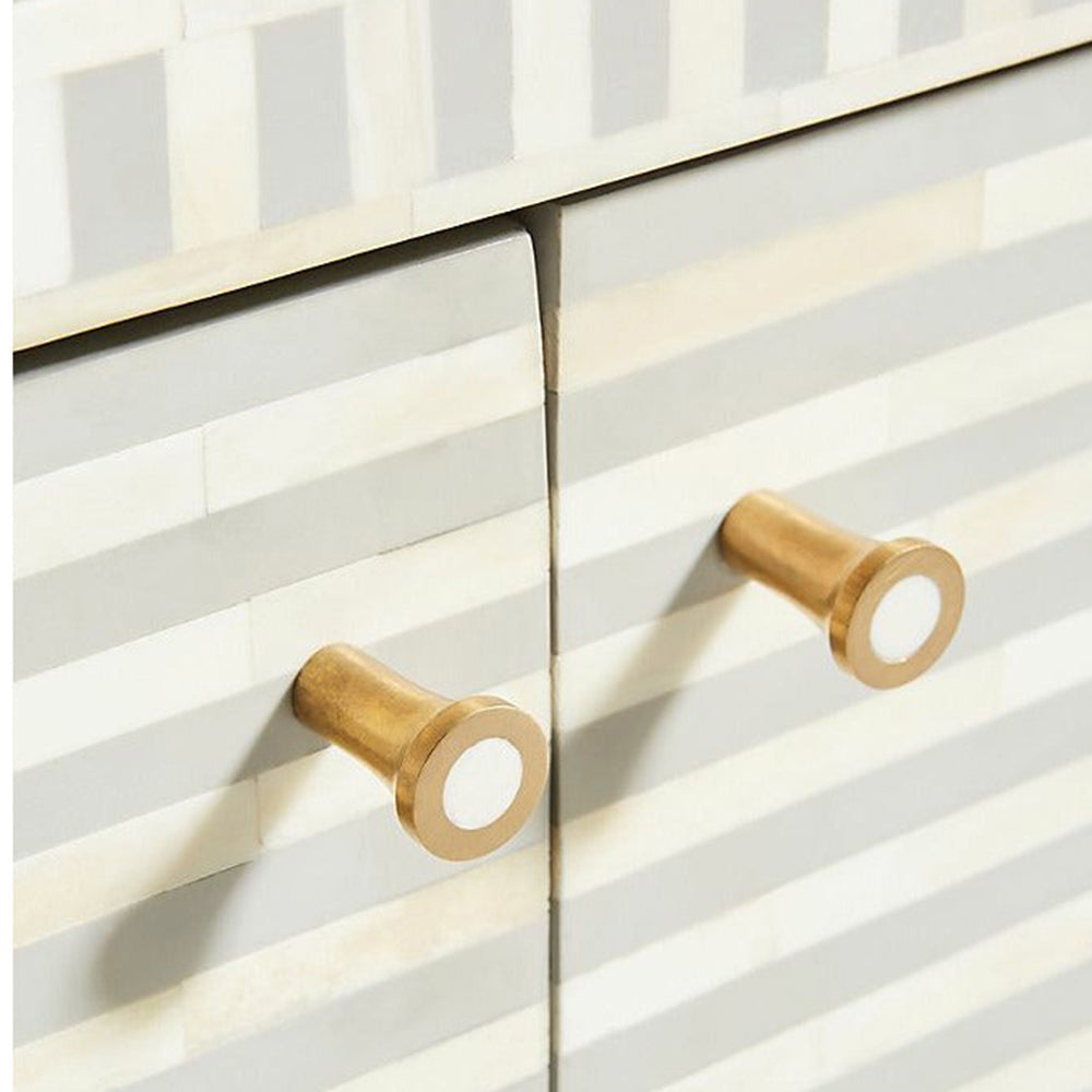 Elegant Vine Light Grey Sideboard