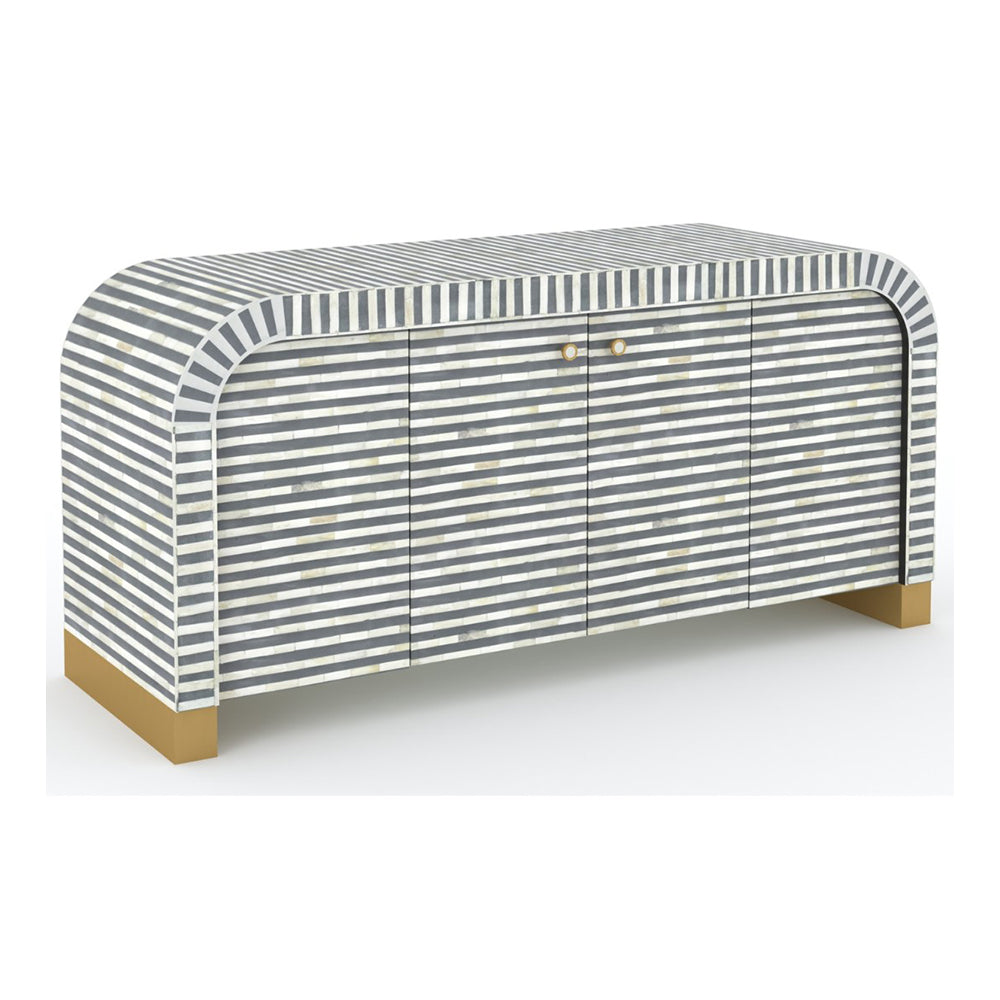 Elegant Vine Dark Grey Sideboard
