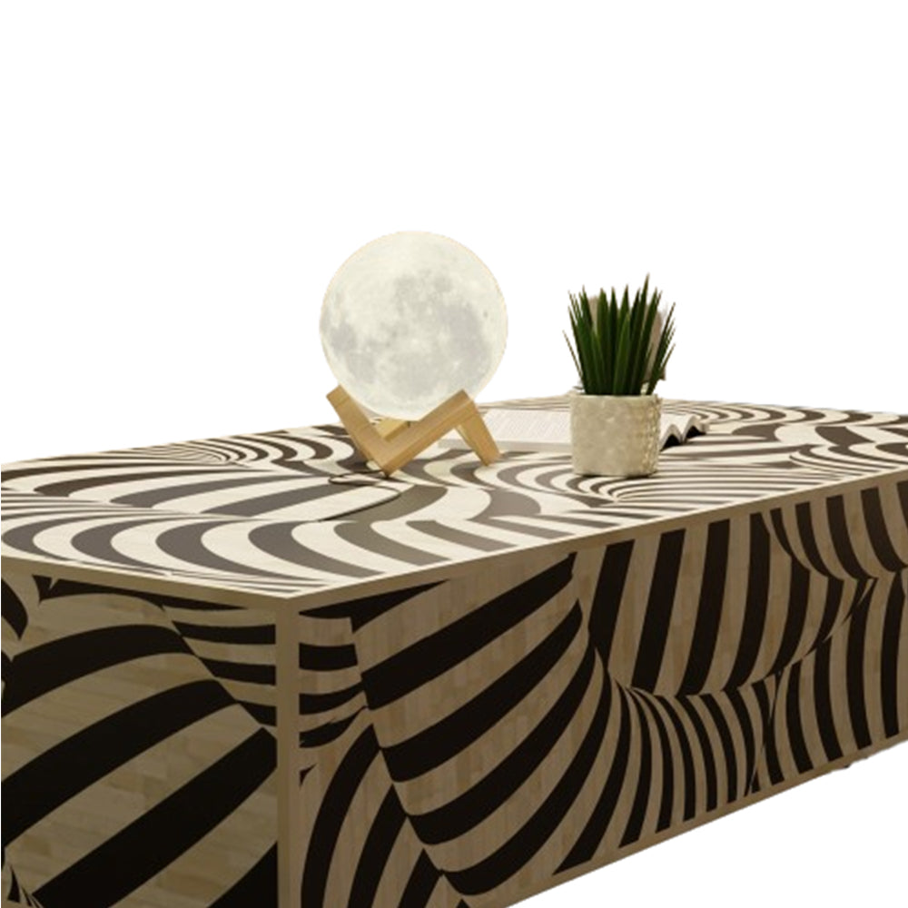 Eternal Bloom Black Coffee Table