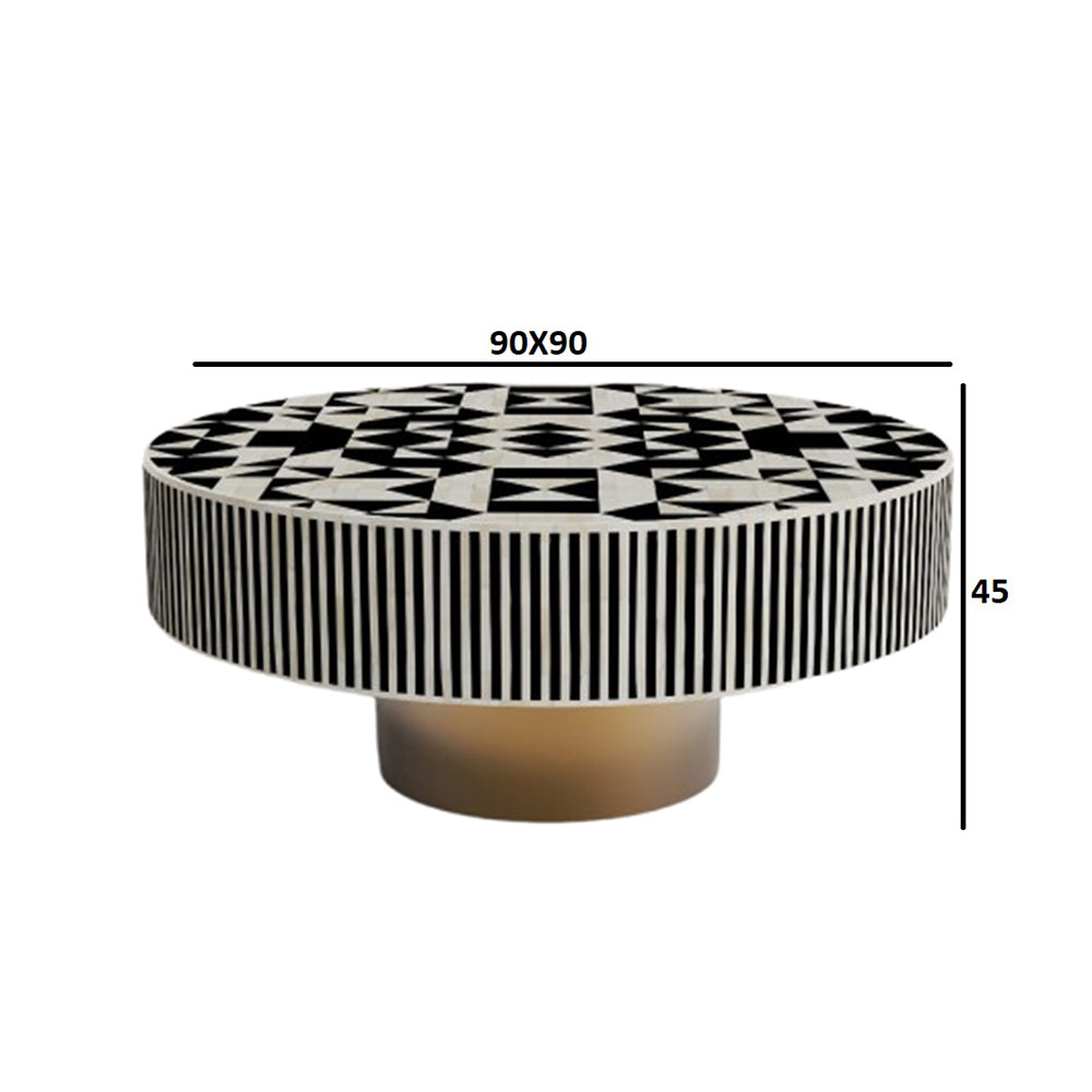 Moroccan Luxe Black Coffee Table