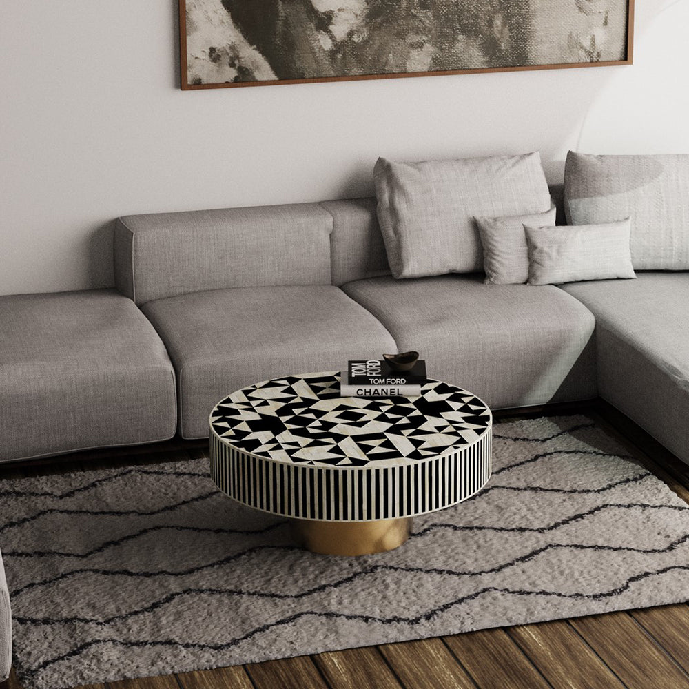 Moroccan Luxe Black Coffee Table