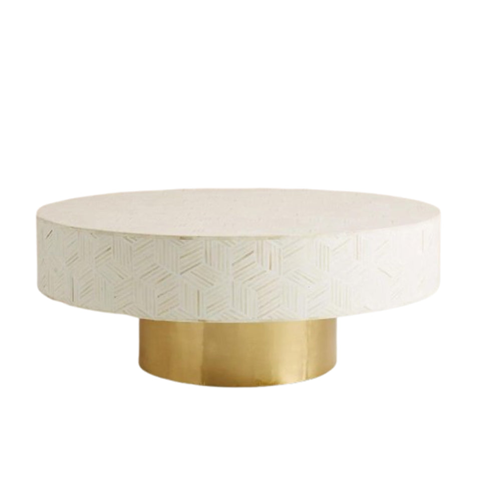 Moroccan Luxe White Coffee Table