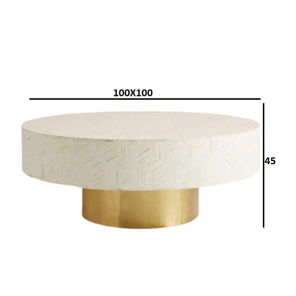 Moroccan Luxe White Coffee Table