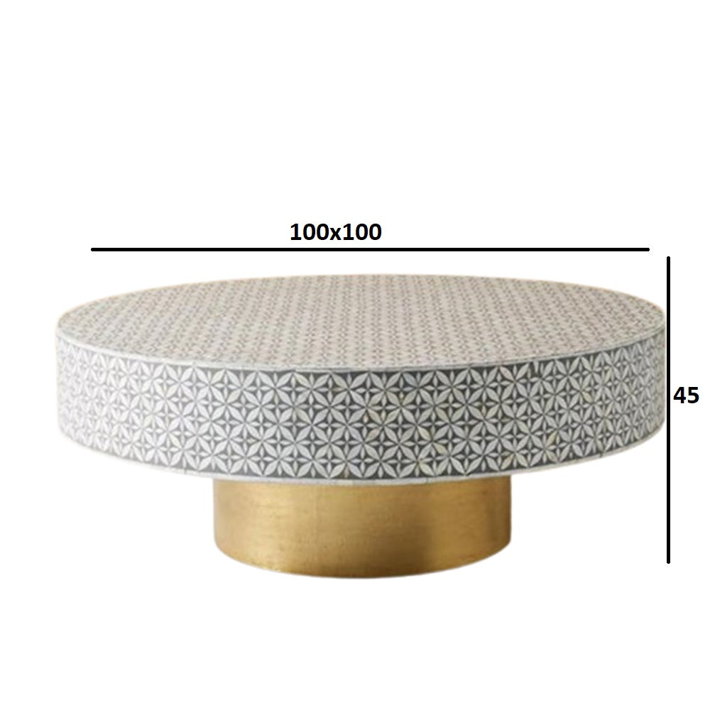 Moroccan Luxe Grey Coffee Table
