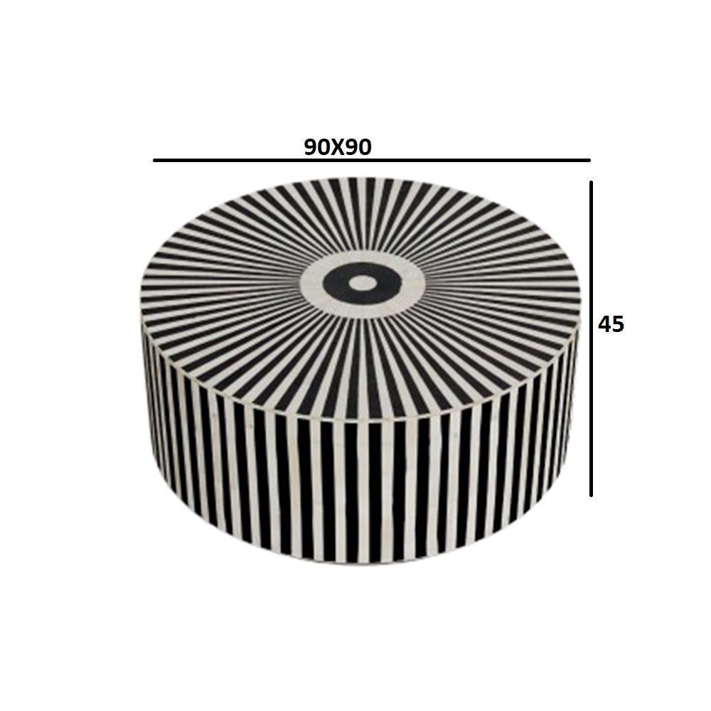 Timeless Geometry Black Coffee Table
