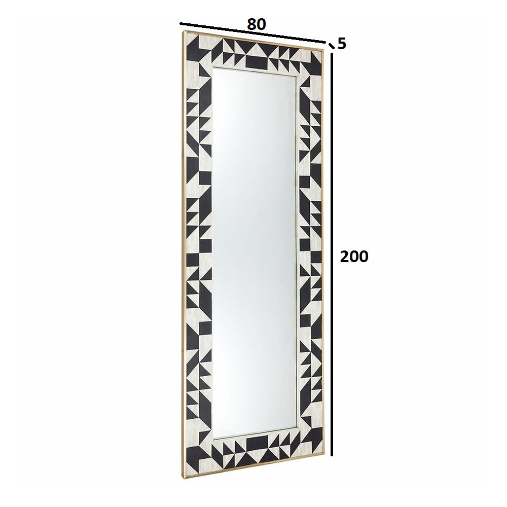 Midnight Bloom Inlay Black Mirror