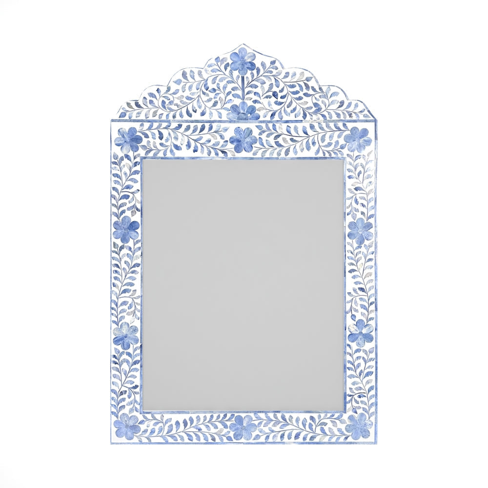 Midnight Bloom Inlay Blue Mirror