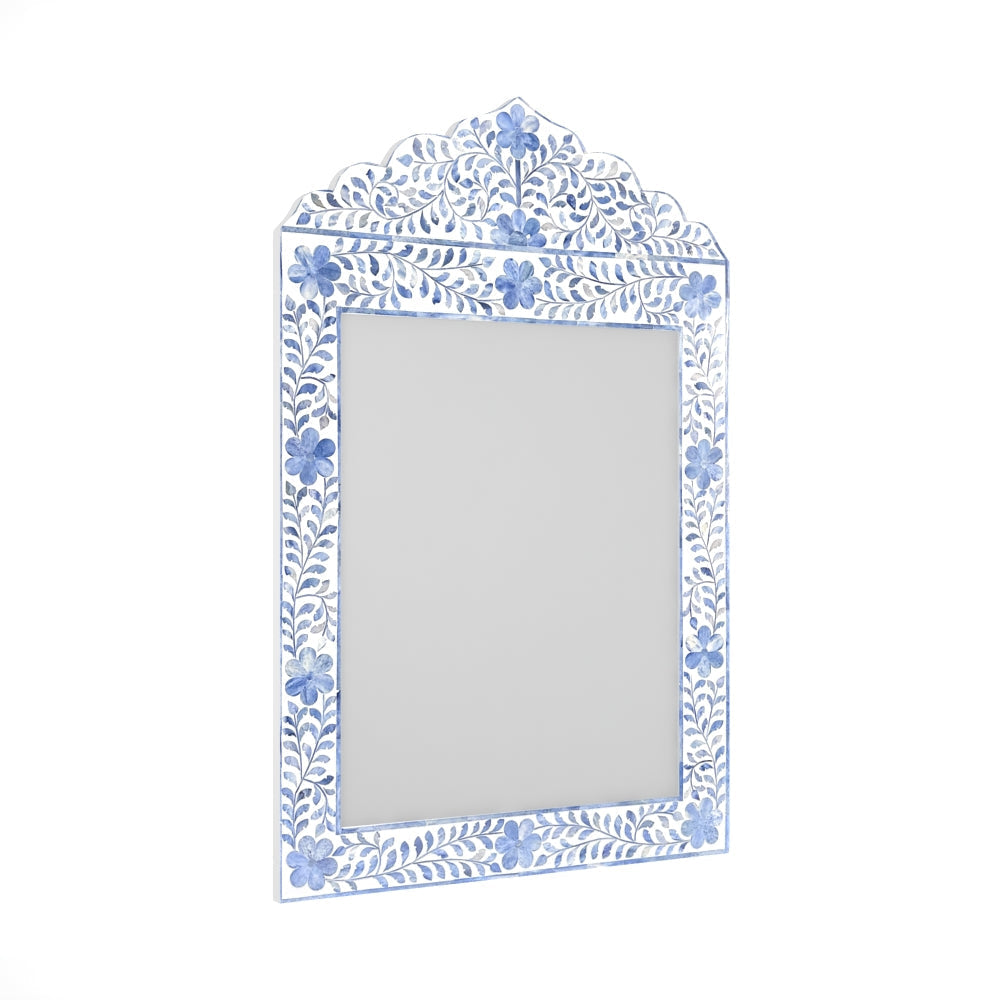 Midnight Bloom Inlay Blue Mirror