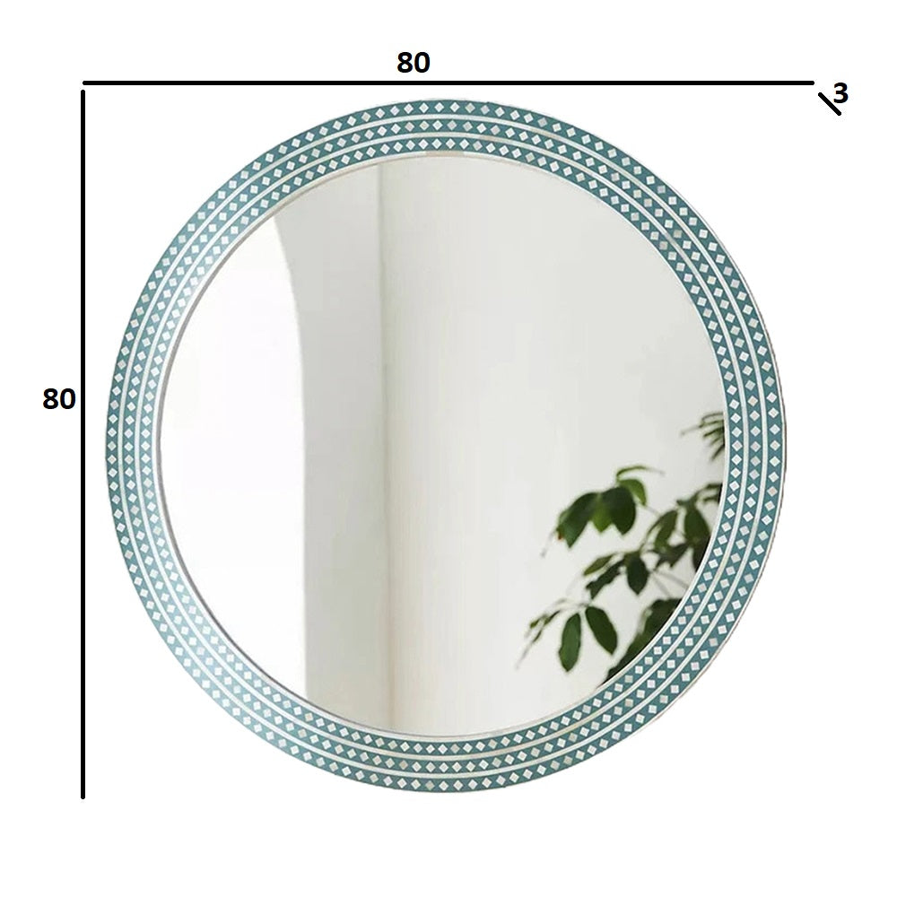 Classic Grace Inlay Light Green Mirror