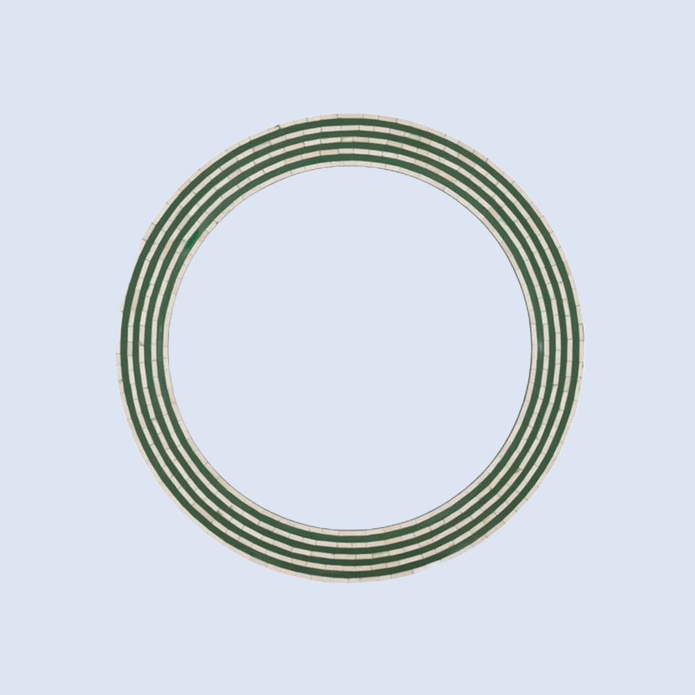 Classic Grace Inlay Dark Green Mirror