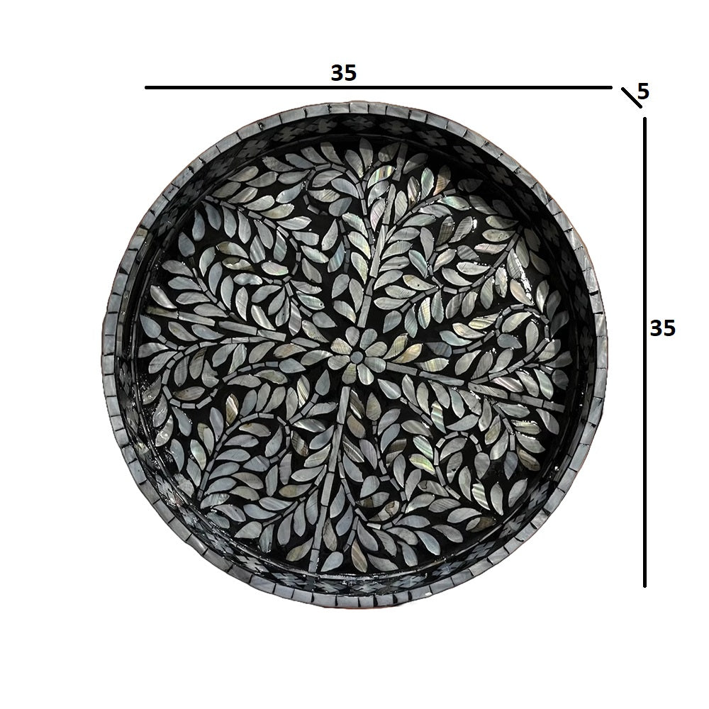 Stylish Decor Black Tray