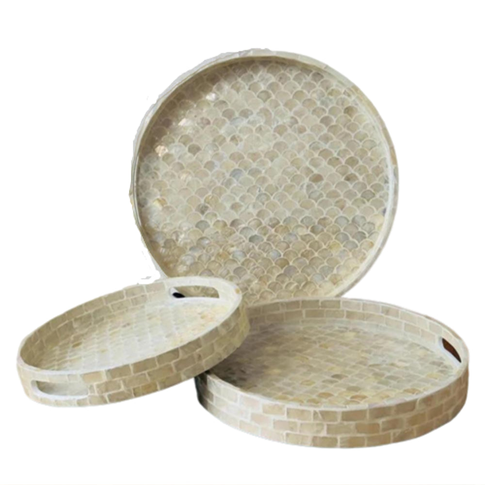 Stylish Decor White Tray