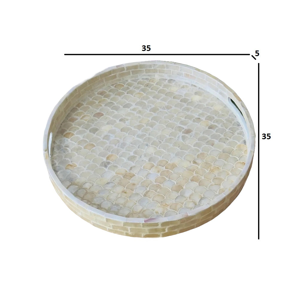 Stylish Decor White Tray