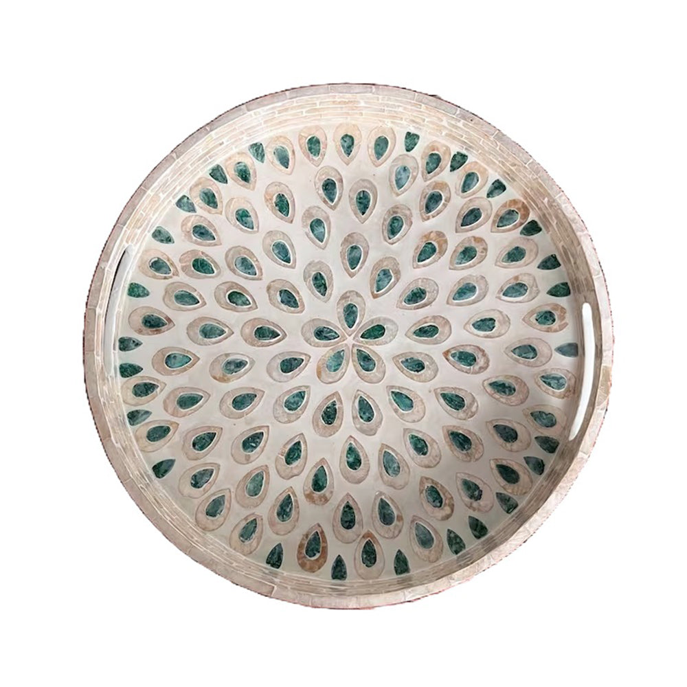 Stylish Decor Black & White Tray